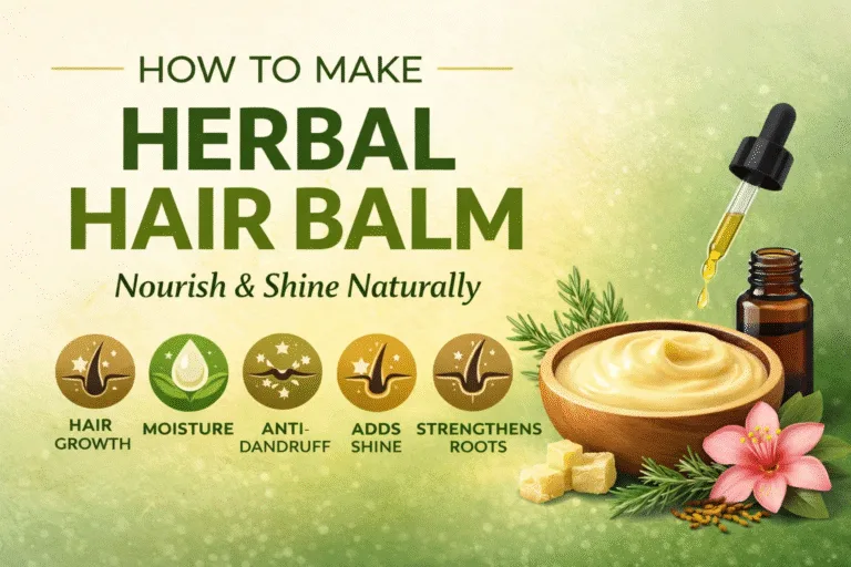 DIY Herbal Hair Balm Recipe for Growth  Shine  Natural Hair Care Guide