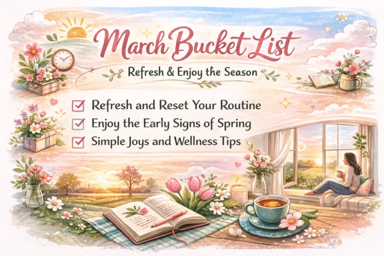 30 Aesthetic March Bucket List Ideas for a Spring Refresh  Seasonal Reset