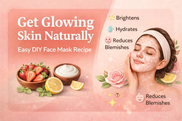DIY Strawberry Face Mask  Glowing Skin  Instant Brightening