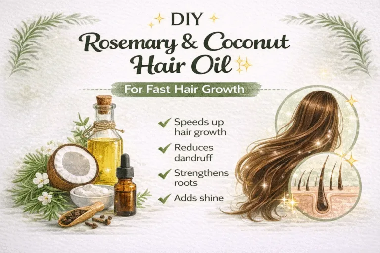 DIY Rosemary  Coconut Hair Oil for Fast Hair Growth  Natural Scalp Treatment
