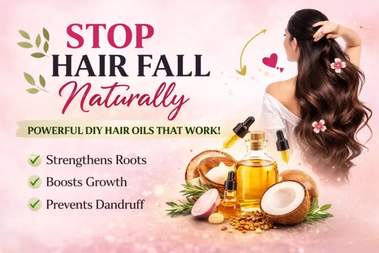 4 DIY Hair Oils to Stop Hair Fall  Boost Growth Naturally Onion, Castor,  Rosemary Oil