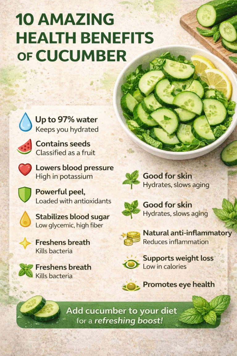 10 Amazing Health Benefits of Cucumbers Science-Backed Nutrition Tips