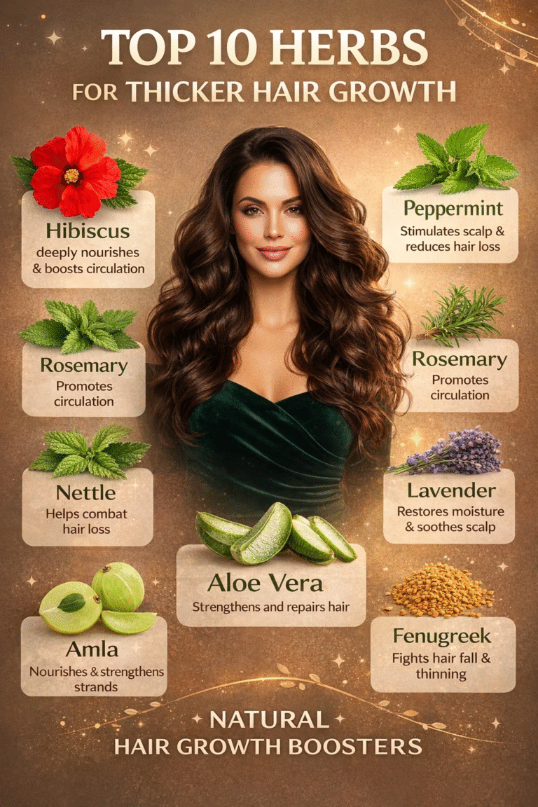 10 Best Herbs for Thicker Hair Growth  Fast Regrowth  Natural Hair Care Tips