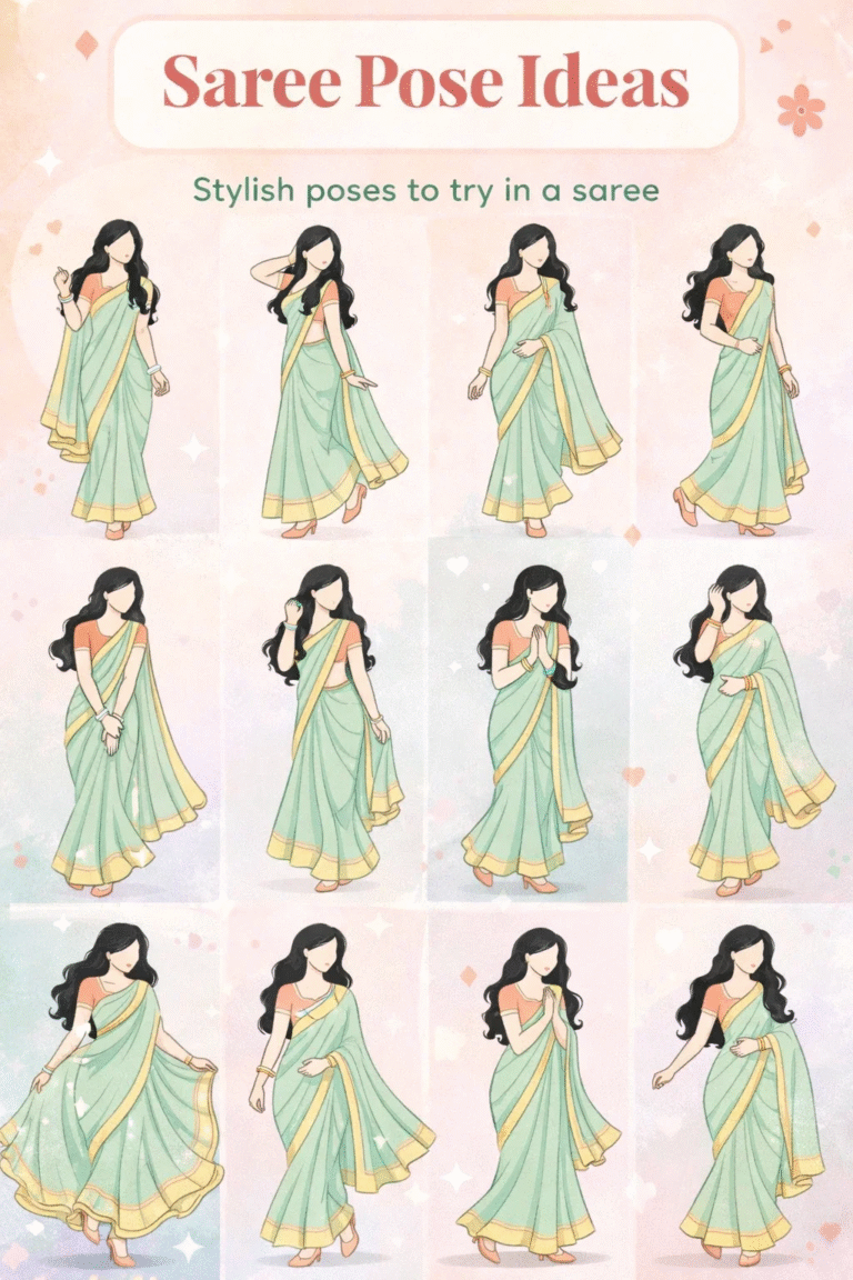 20 Elegant Saree Poses for Girls  Indian Traditional Saree Photography Ideas  Tips