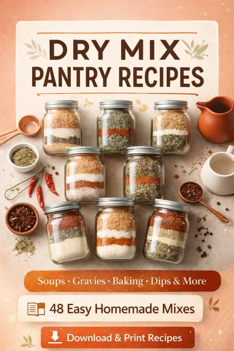 48 Homemade Dry Mix Pantry Recipes  Homesteading DIY Gift Ideas  Printable Book