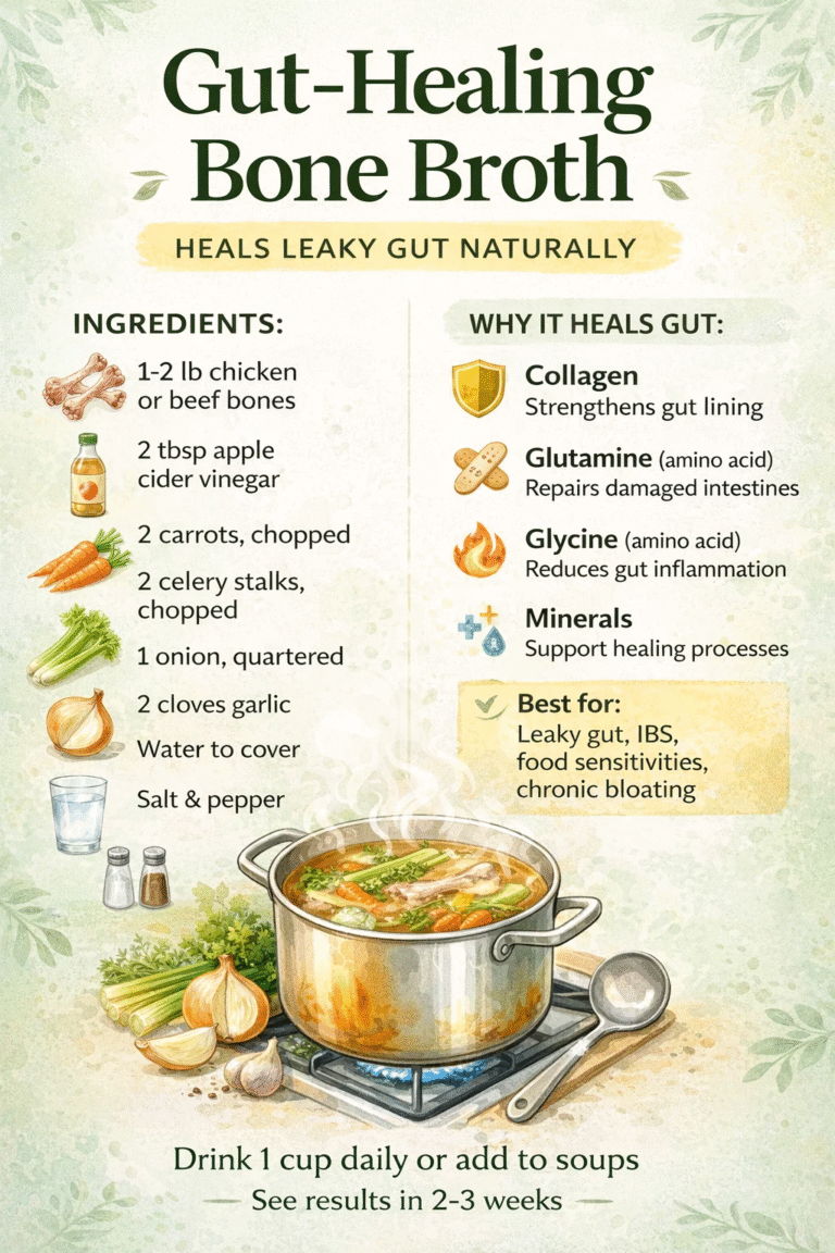 Best Gut-Healing Bone Broth Recipe Natural Leaky Gut Repair  IBS Relief