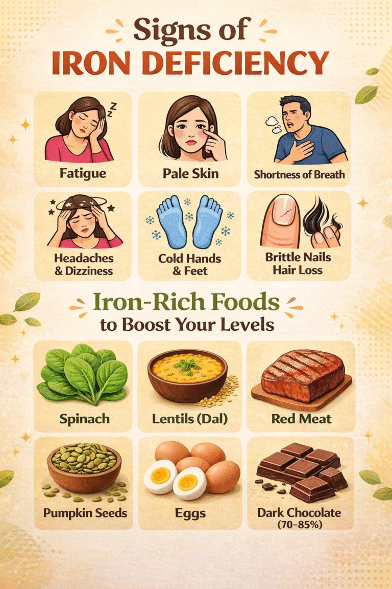 Common Signs of Iron Deficiency  Iron-Rich Foods to Eat  Anemia Symptoms  Diet Tips