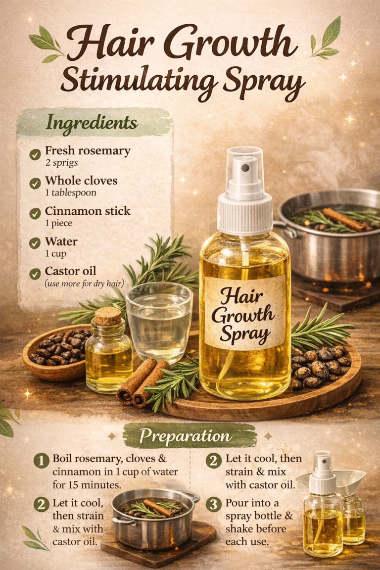DIY Rosemary  Clove Hair Growth Spray  Natural Hair Growth Treatment Tips