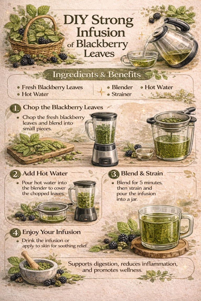 DIY Strong Blackberry Leaf Infusion Guide for Rashes, Digestion  Inflammation Relief
