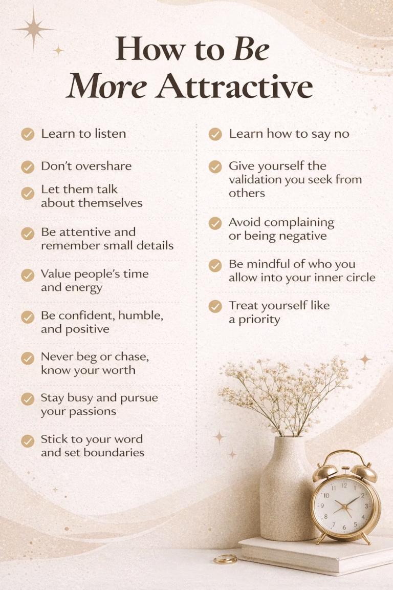 How to Be More Attractive and Confident Daily Habits for Self-Growth  Magnetism