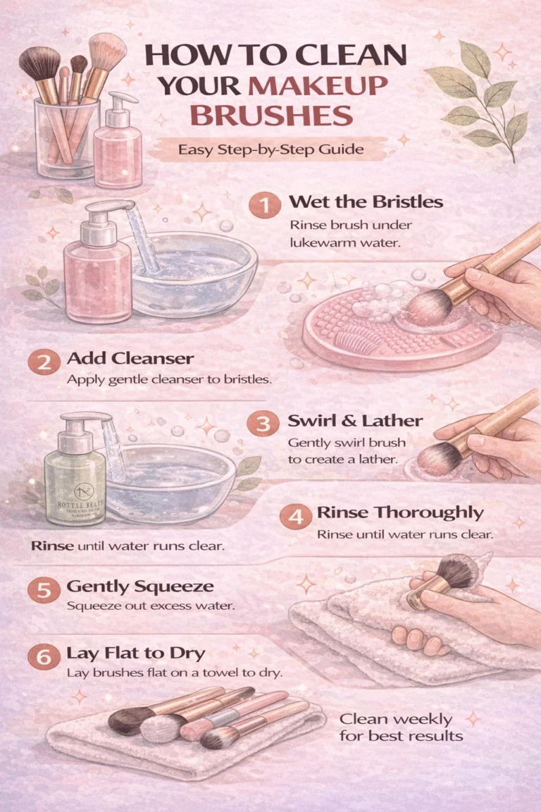 How to Clean Makeup Brushes Easy 6-Step Guide for Clear Skin  Better Makeup
