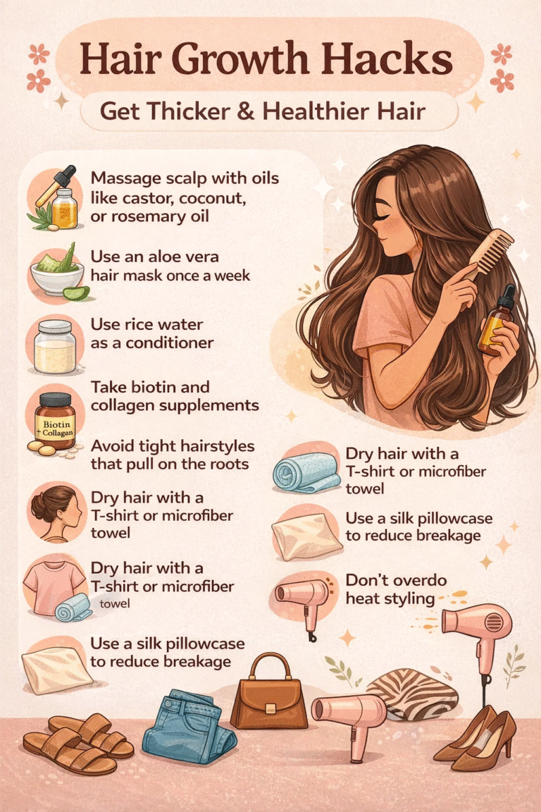 How to Get Thicker Hair Naturally 10 Fast Hair Growth Hacks for Long, Healthy Hair