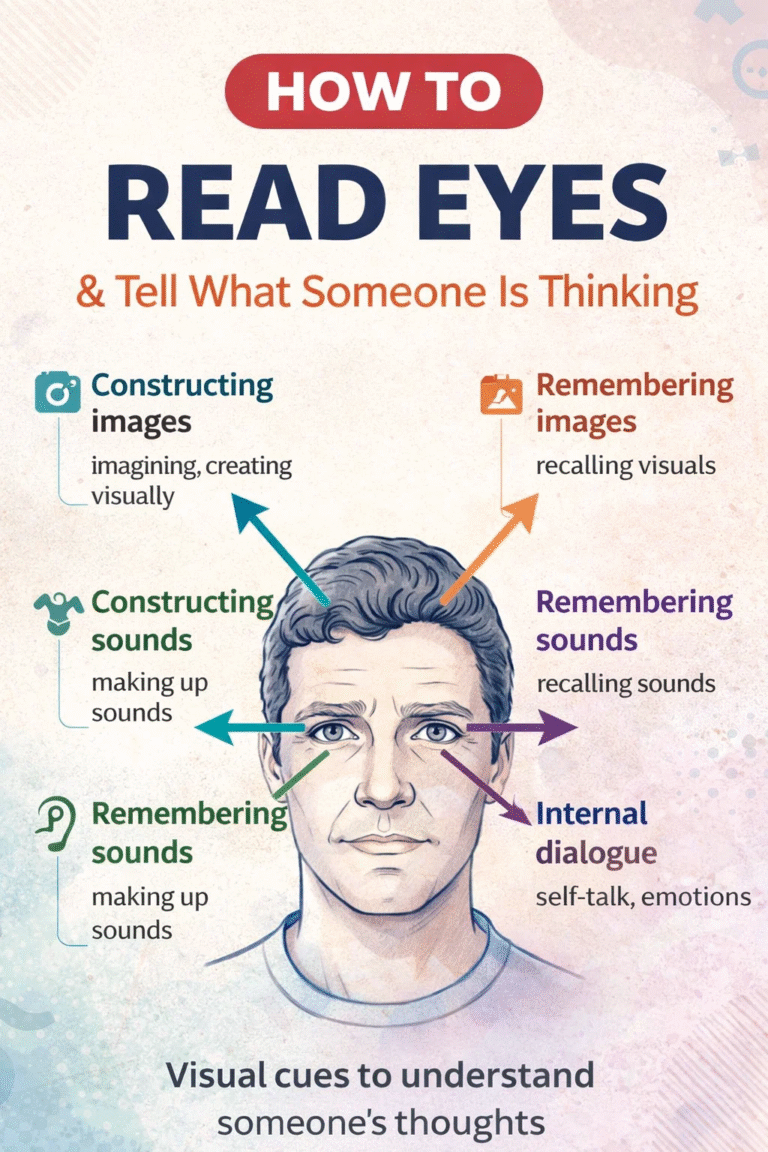 How to Read Eyes  Body Language Poster  Psychology Wall Art  Decor Canvas