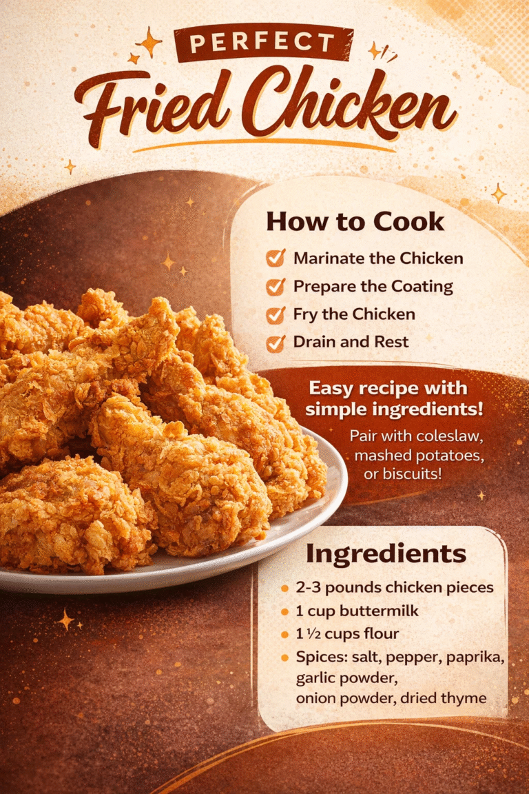KFC-Style Crispy Fried Chicken Recipe  Easy Step-by-Step Homemade Fried Chicken