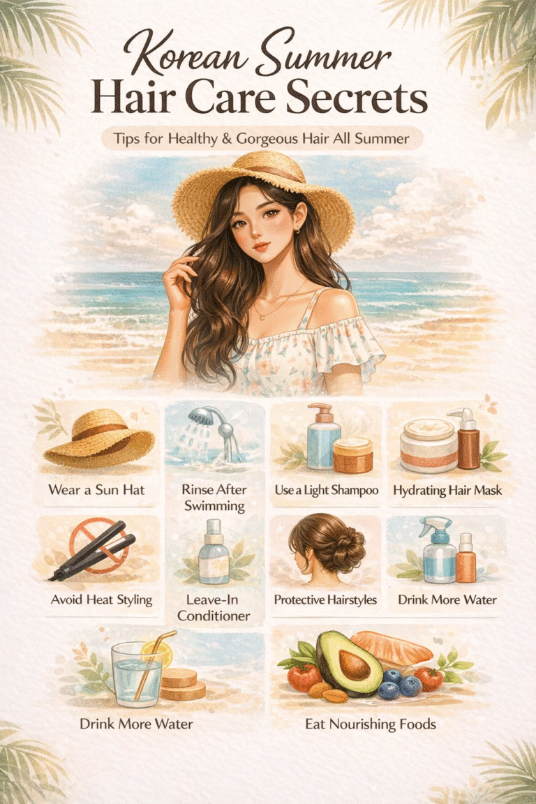 Korean Summer Hair Care Secrets  K-Beauty Routine for Healthy Summer Hair