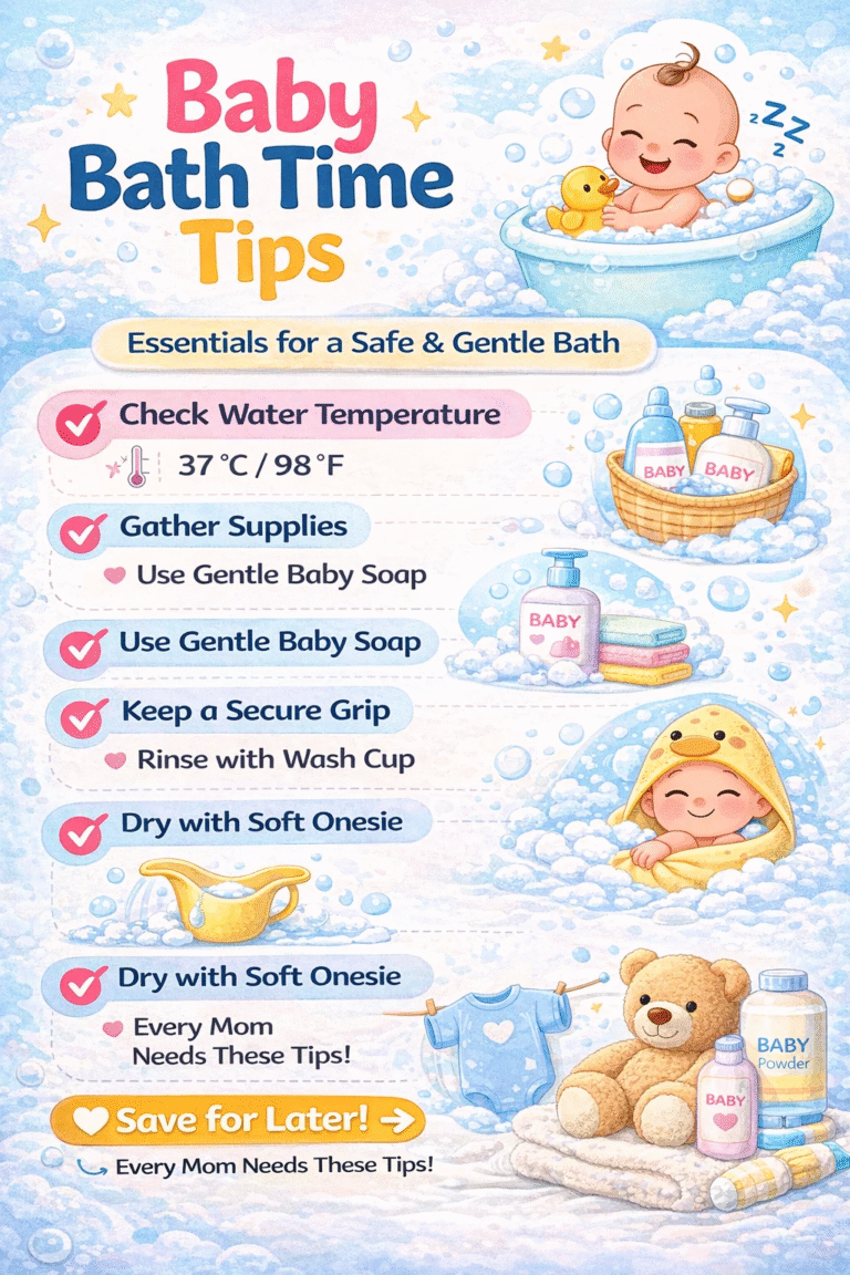 Newborn Baby Bath Safety Checklist  Tips  Gentle Bath Time Essentials Guide