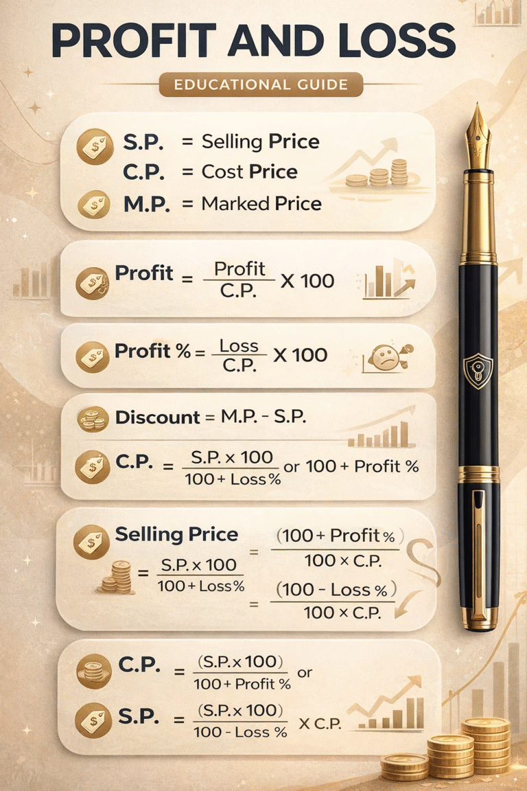 Profit and Loss Formulas Ultimate PL Cheat Sheet for Trading Math