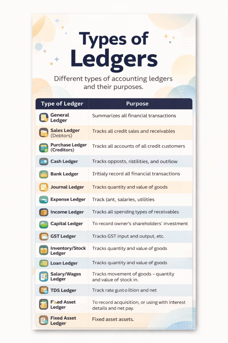 Types of Ledgers Guide Essential Accounting  Finance Management Tips