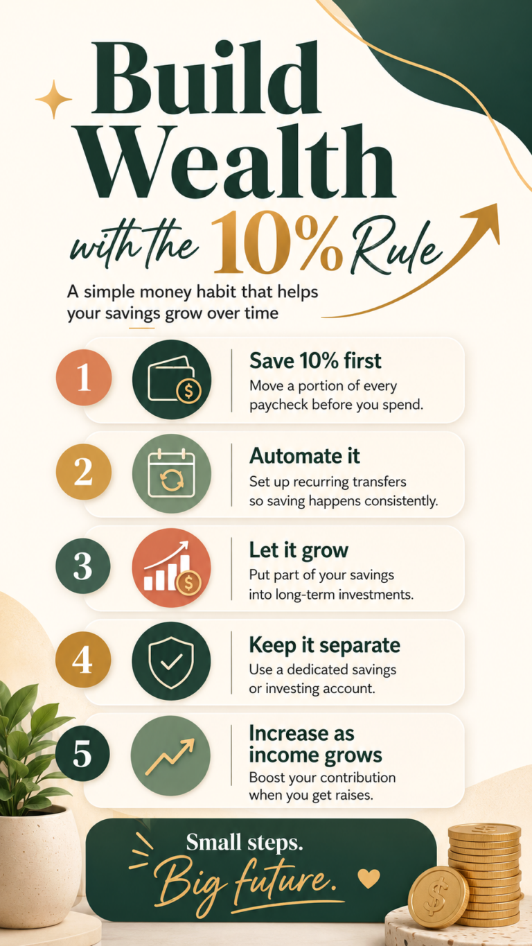 10 Rule for Women to Save and Invest Money to Build Lasting Wealth