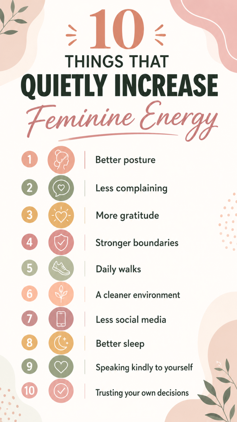 10 Habits That Quietly Increase Feminine Energy for Confidence and Inner Glow