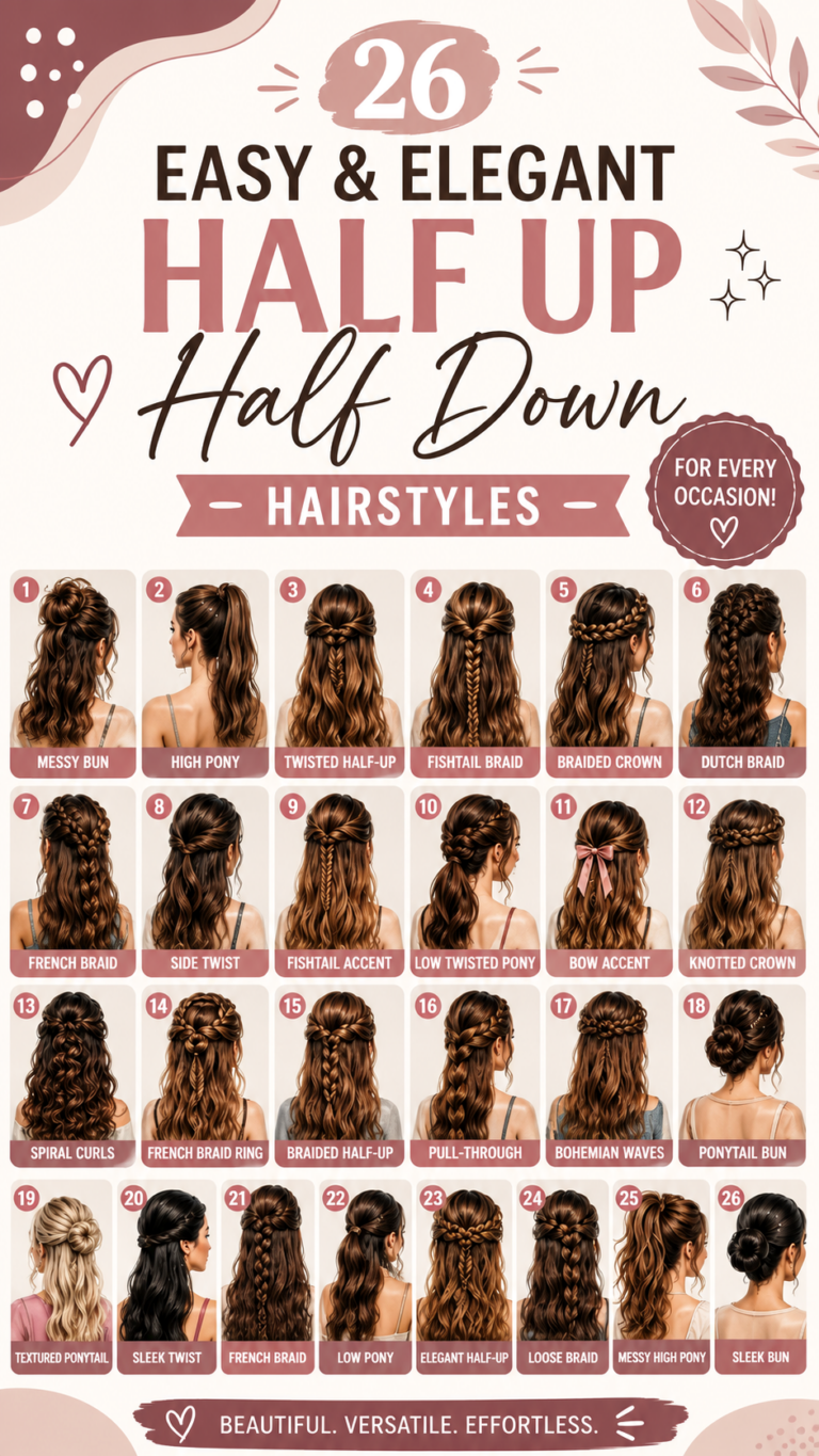 26 Easy  Elegant Half Up Half Down Hairstyles for Weddings, Prom  Parties