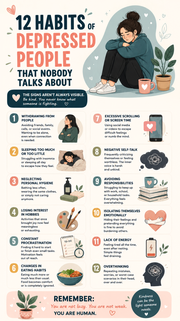 12 Hidden Habits of Depression Most People Miss  Recognize the Warning Signs