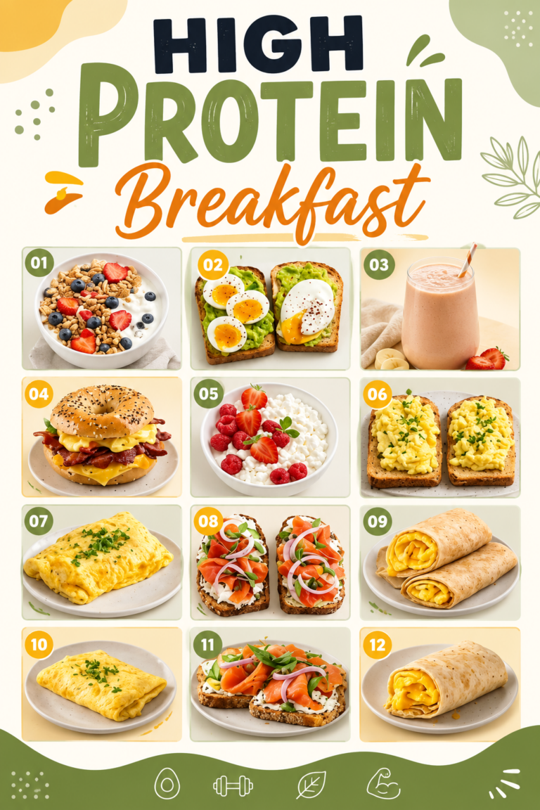 25 High Protein Breakfast Ideas for Muscle Gain, Weight Loss  Lasting Fullness