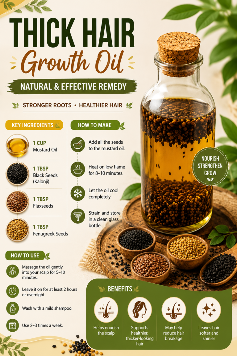DIY Thick Hair Growth Oil Remedy for Stronger, Healthier Hair Naturally