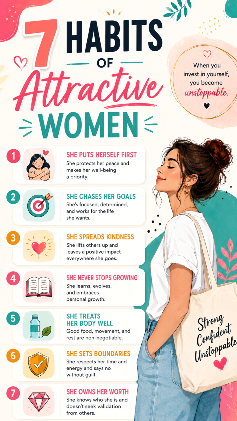 7 Habits of Attractive Women to Boost Confidence, Self-Care, and Personal Growth