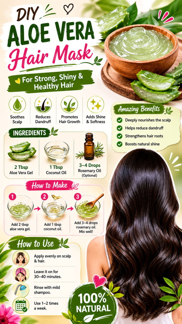 DIY Aloe Vera Hair Mask for Hair Growth, Stronger, Shinier  Healthier Hair Naturally