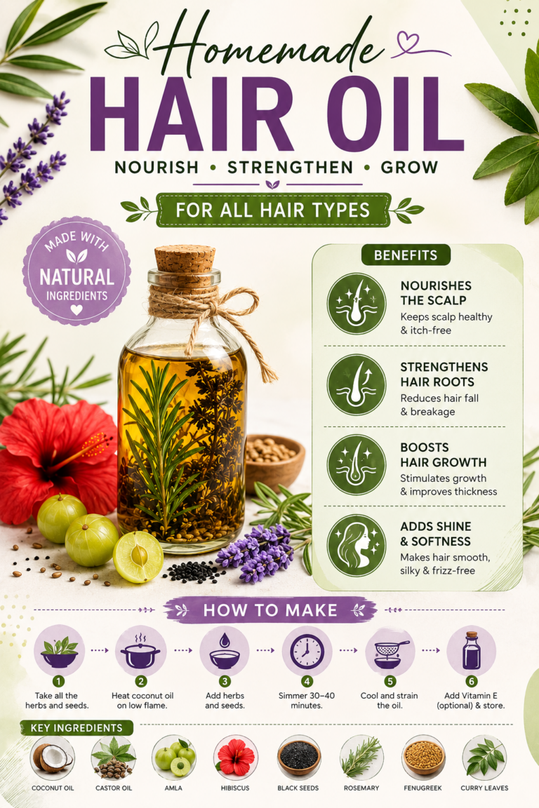 DIY Hair Growth Oil   Homemade Natural Hair Oil Recipe for All Hair Types