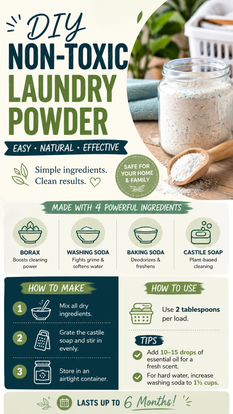 DIY Non-Toxic Laundry Powder Recipe  Easy Homemade Natural Detergent DIY Guide