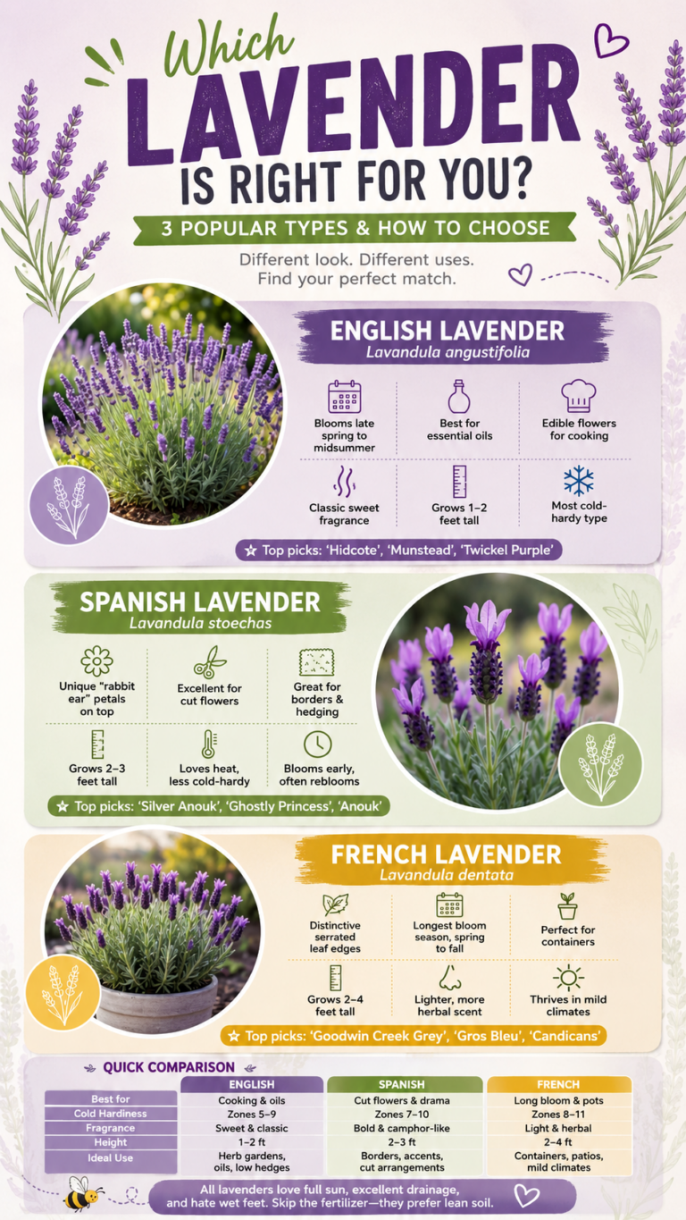 English vs Spanish vs French Lavender Best Type for Your Garden  Growing Guide