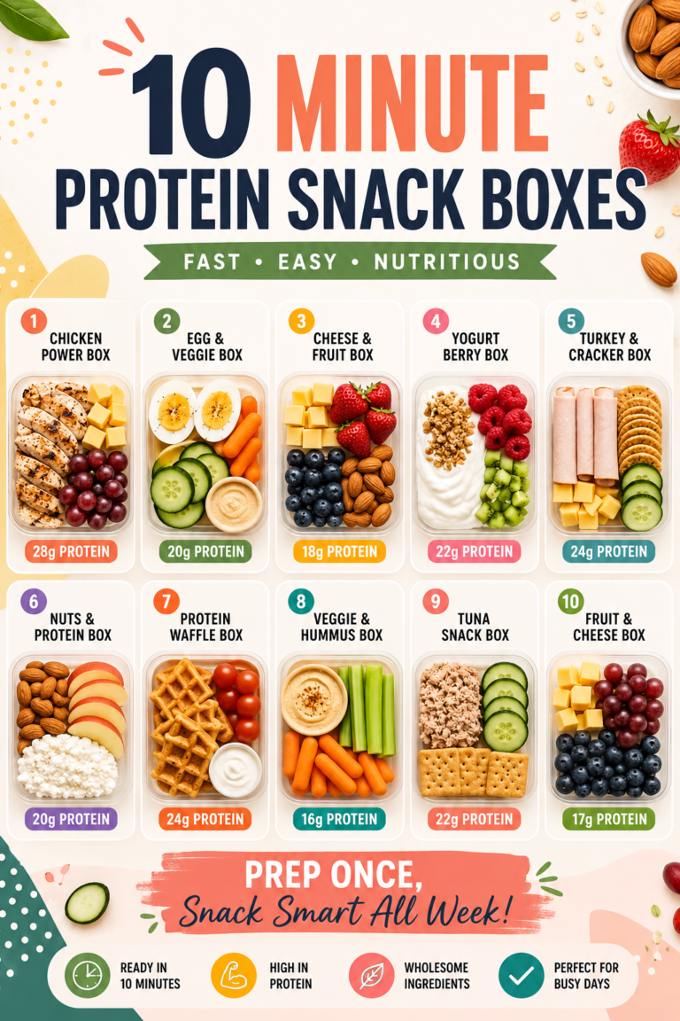 10-Minute High-Protein Snack Boxes for Easy Meal Prep  Healthy Grab-and-Go Ideas