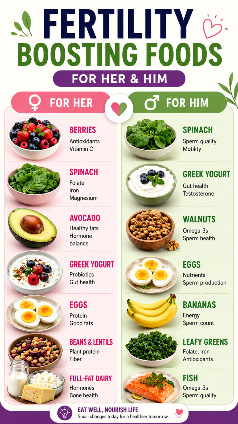Top Fertility Boosting Foods for Women and Men to Support Reproductive Health