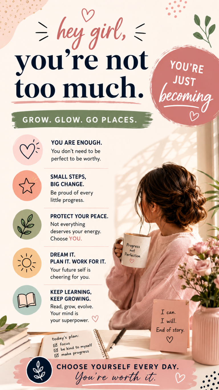Girl Motivation for Women Empowerment, Self Growth, Confidence  Success Mindset