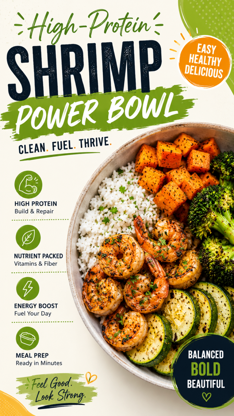 Gym Girl High Protein Shrimp Bowl Recipe  Eat Smart, Lift Heavy