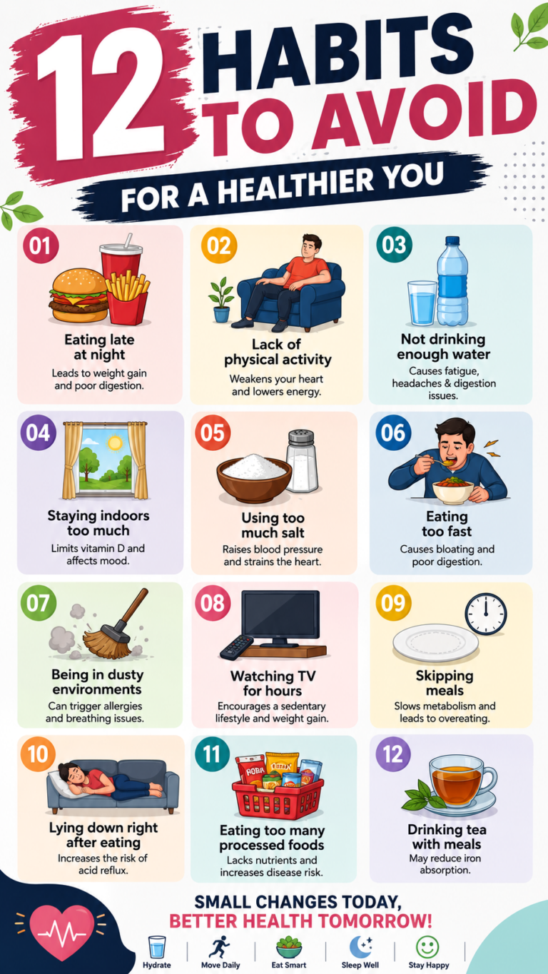 12 Health-Damaging Habits to Avoid Everyday Mistakes That Harm Your Body Quietly