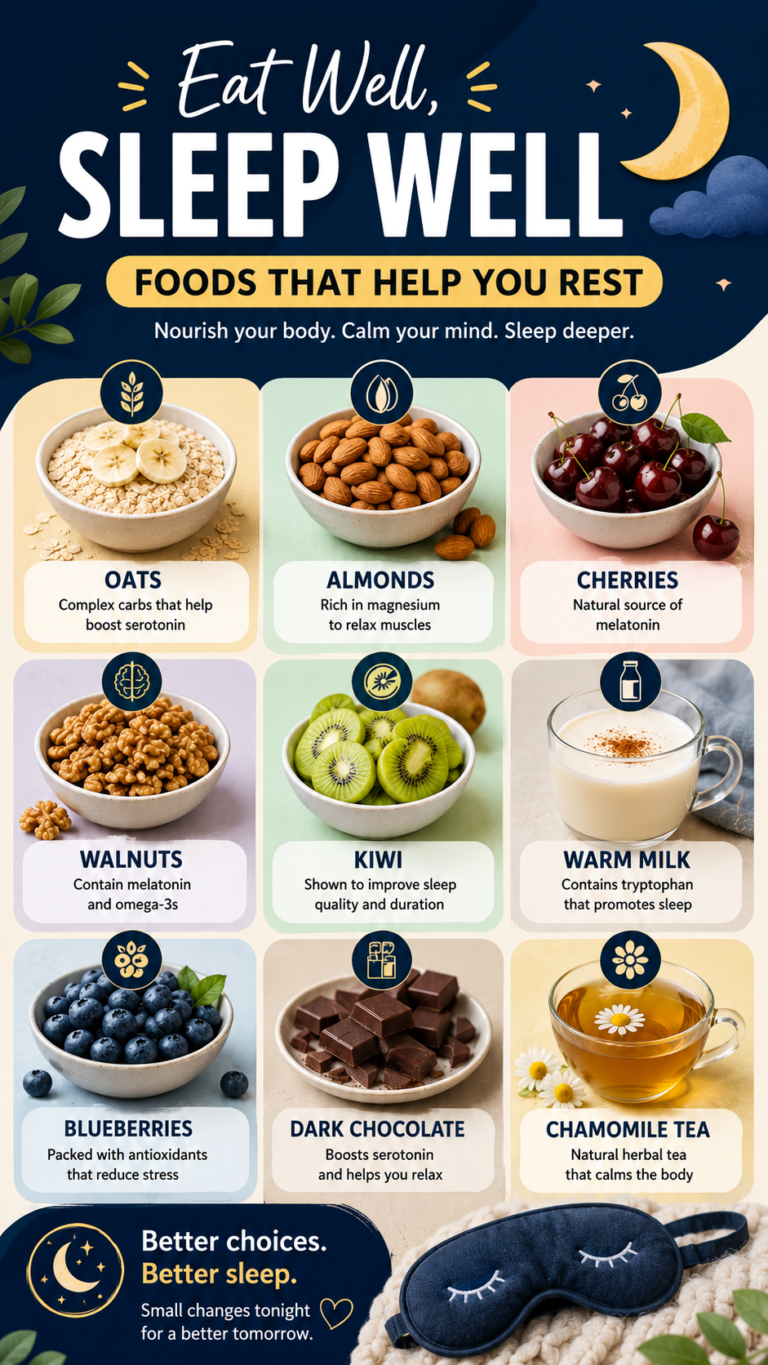 Healthy Foods for Better Sleep Best Nighttime Foods for Deep, Restful Sleep Naturally