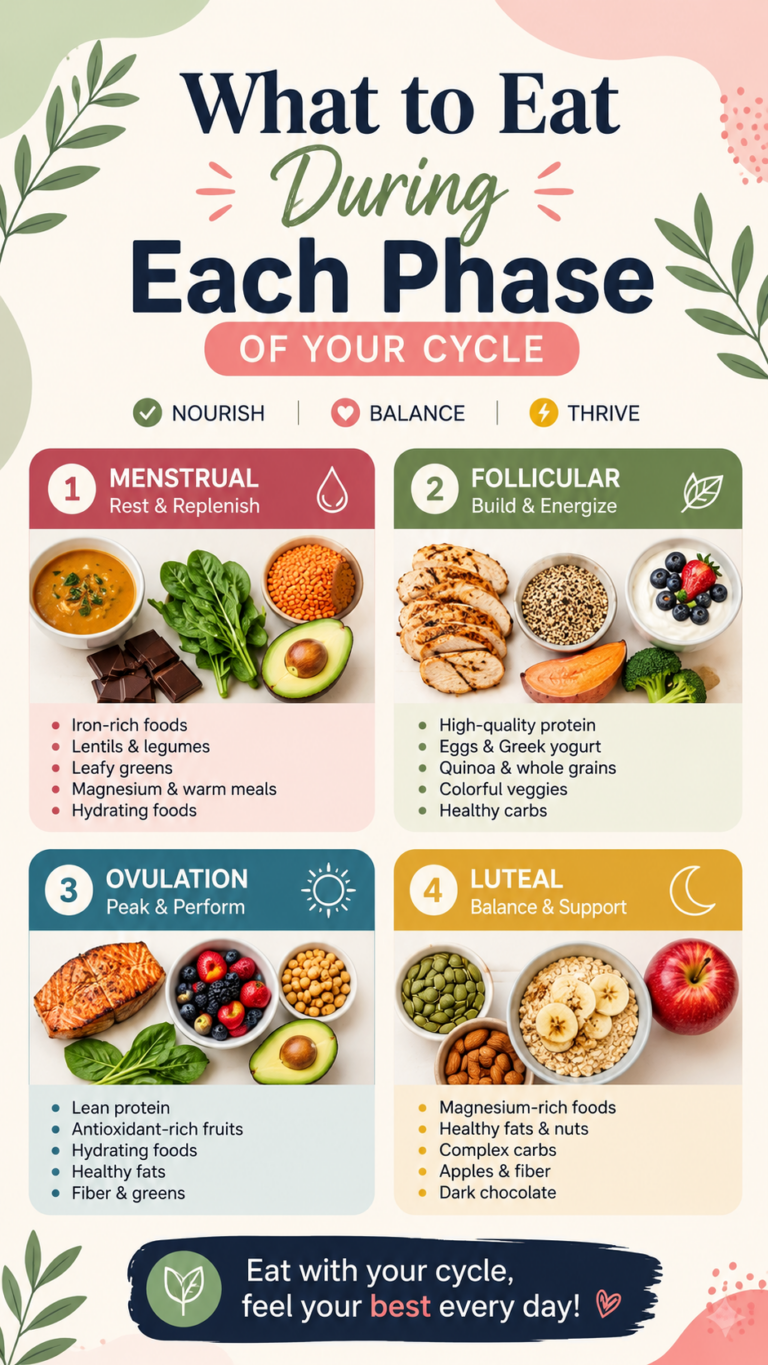 Hormone Balance Diet What to Eat During Each Menstrual Cycle Phase for Women