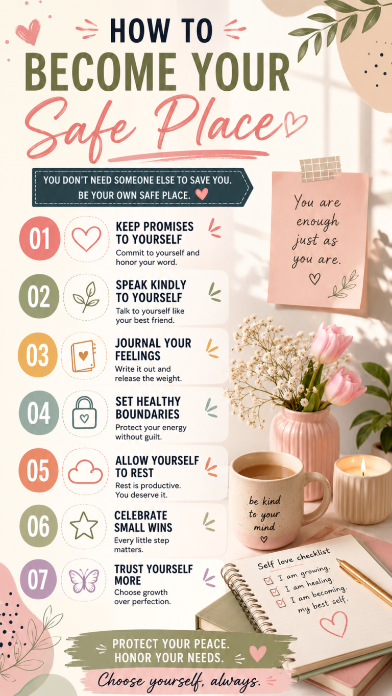 How to Become Your Own Safe Place  Self Love, Healing  Personal Growth Tips