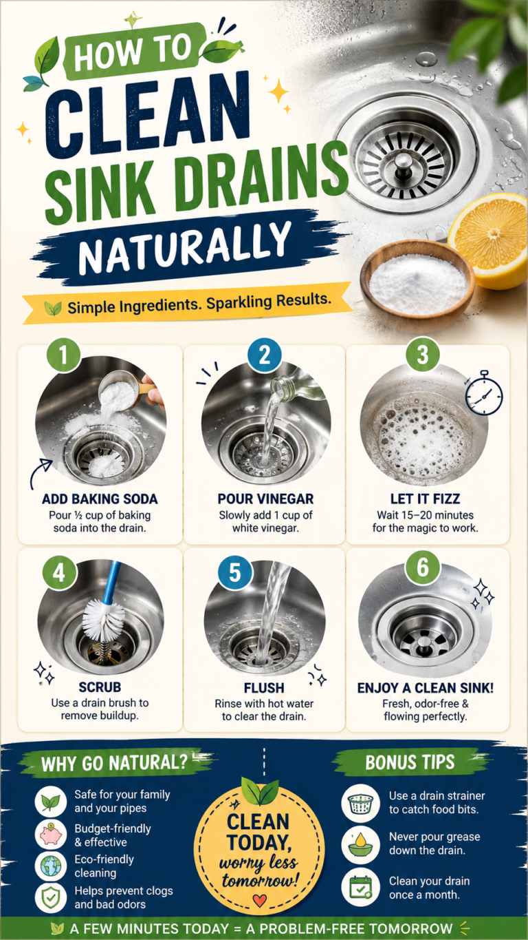 How to Clean Sink Drains Naturally Easy Kitchen Sink Drain Cleaning Hacks  Tips