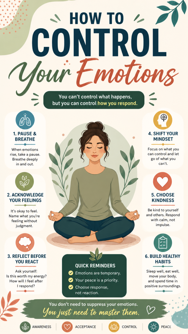 How to Control Your Emotions 6 Simple Ways to Stay Calm and Positive