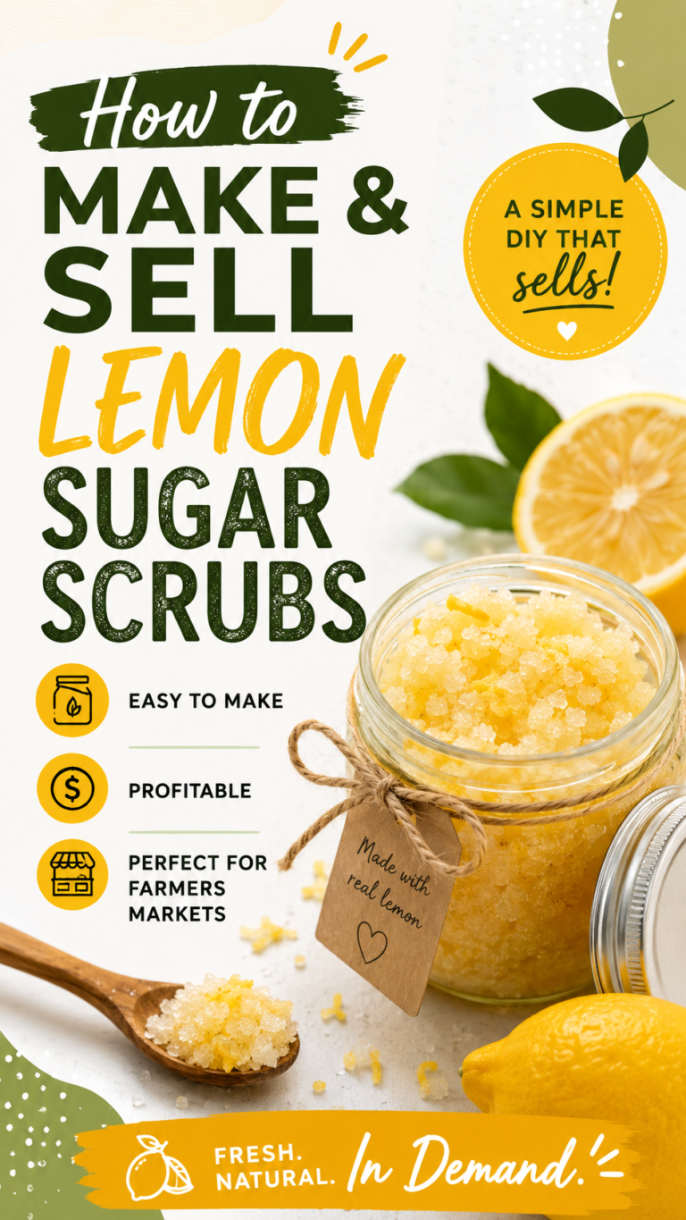 How to Make and Sell Lemon Sugar Scrubs Easily Without Guesswork