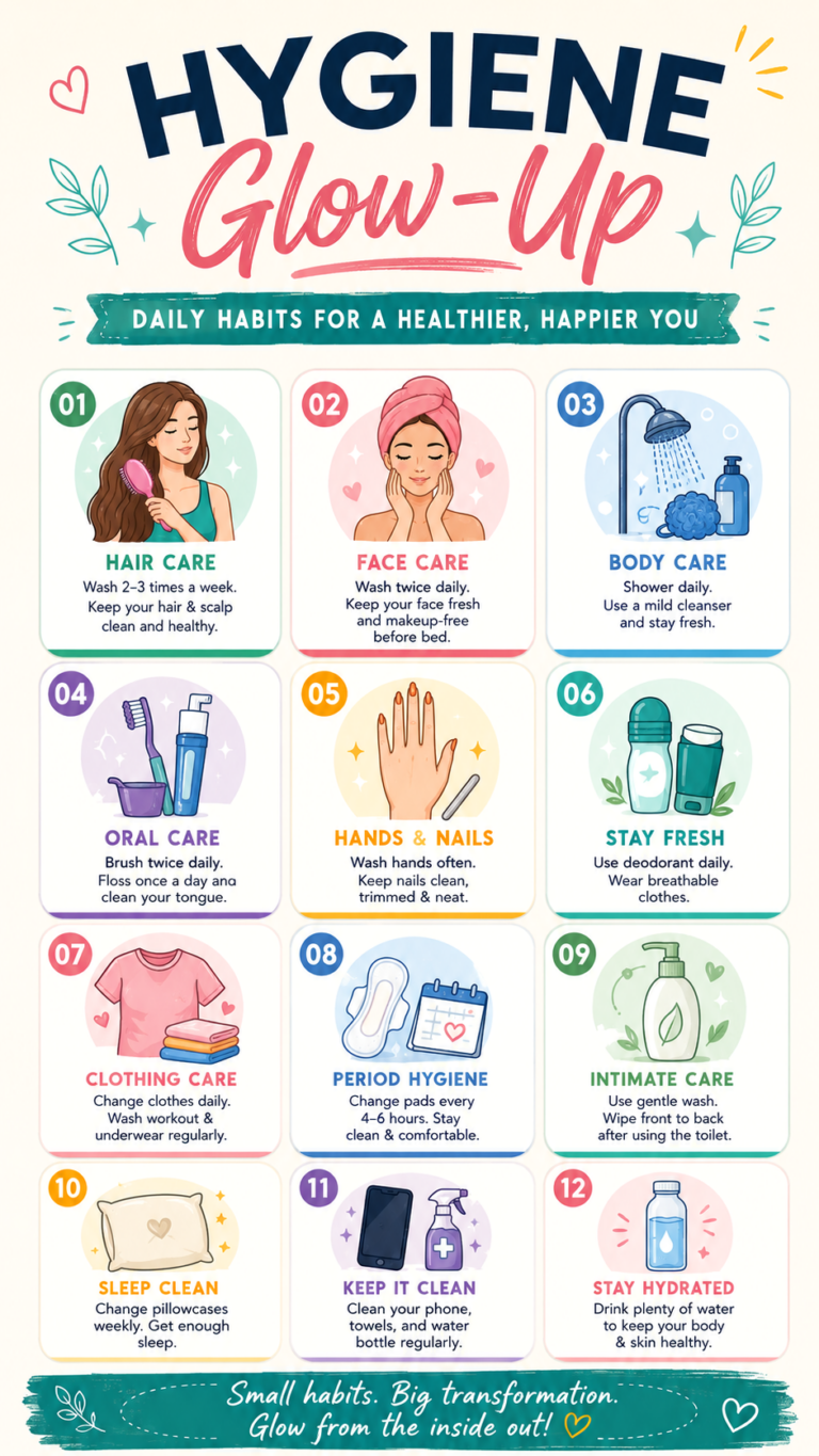 Ultimate Hygiene Glow-Up Routine for Women Daily Self-Care and Clean Habits Guide