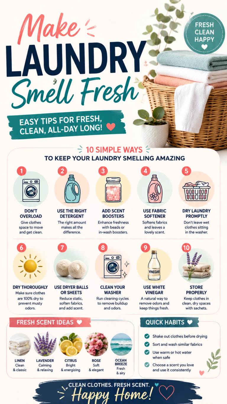 How to Make Laundry Smell Fresh 10 Easy Tips for Long-Lasting Freshness