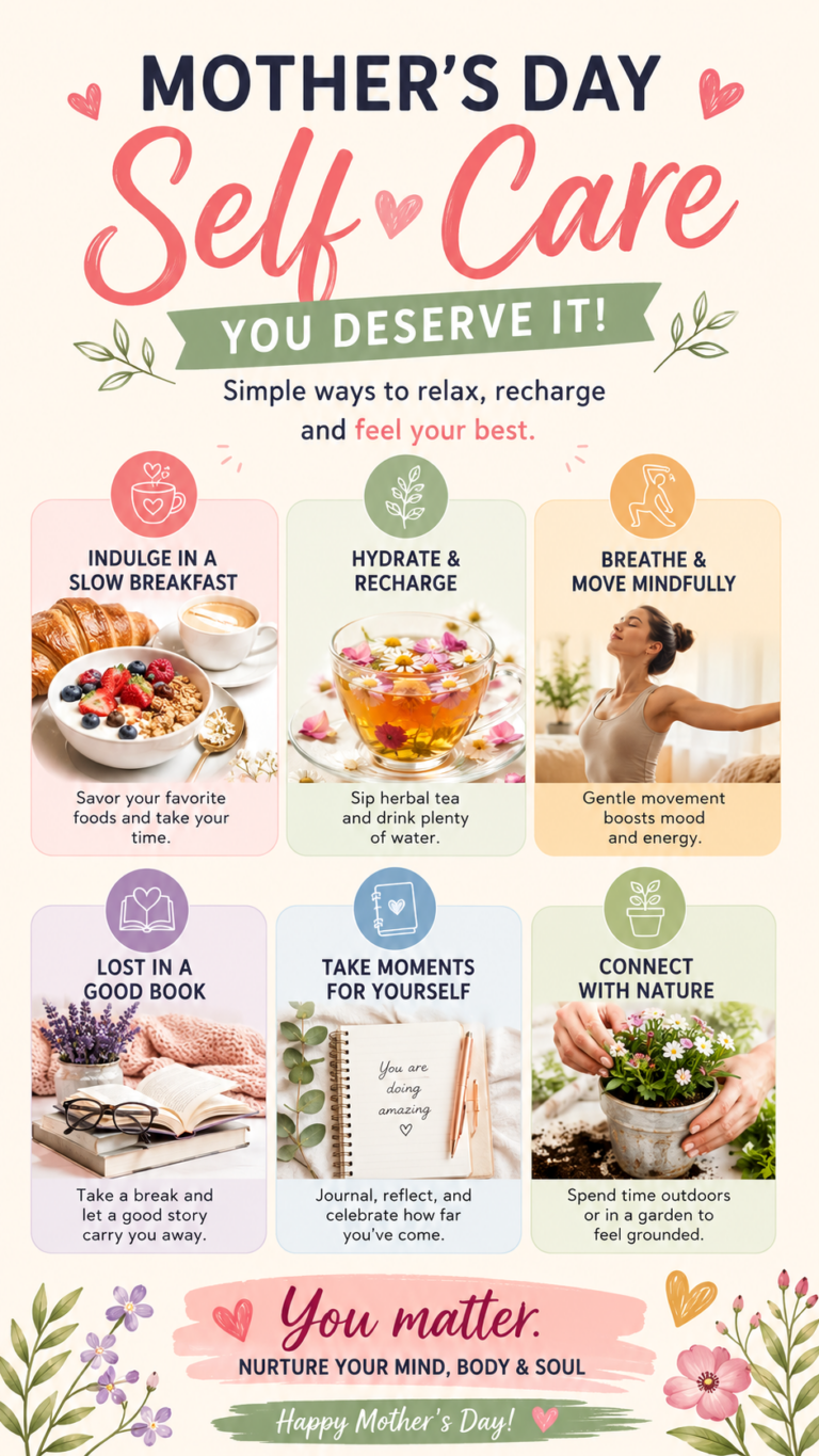 Mothers Day Self-Care Ideas Relaxing Wellness Tips for Moms and Women