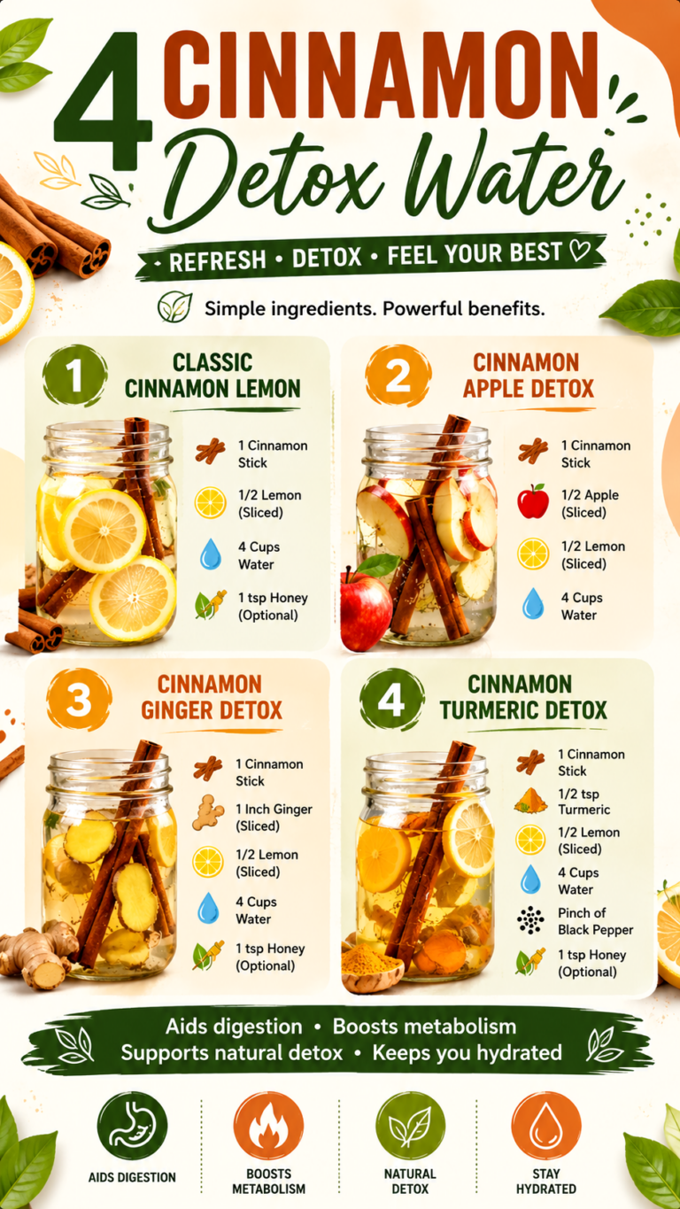 4 Cinnamon Detox Water Recipes for Weight Loss, Digestion  Natural Detoxing