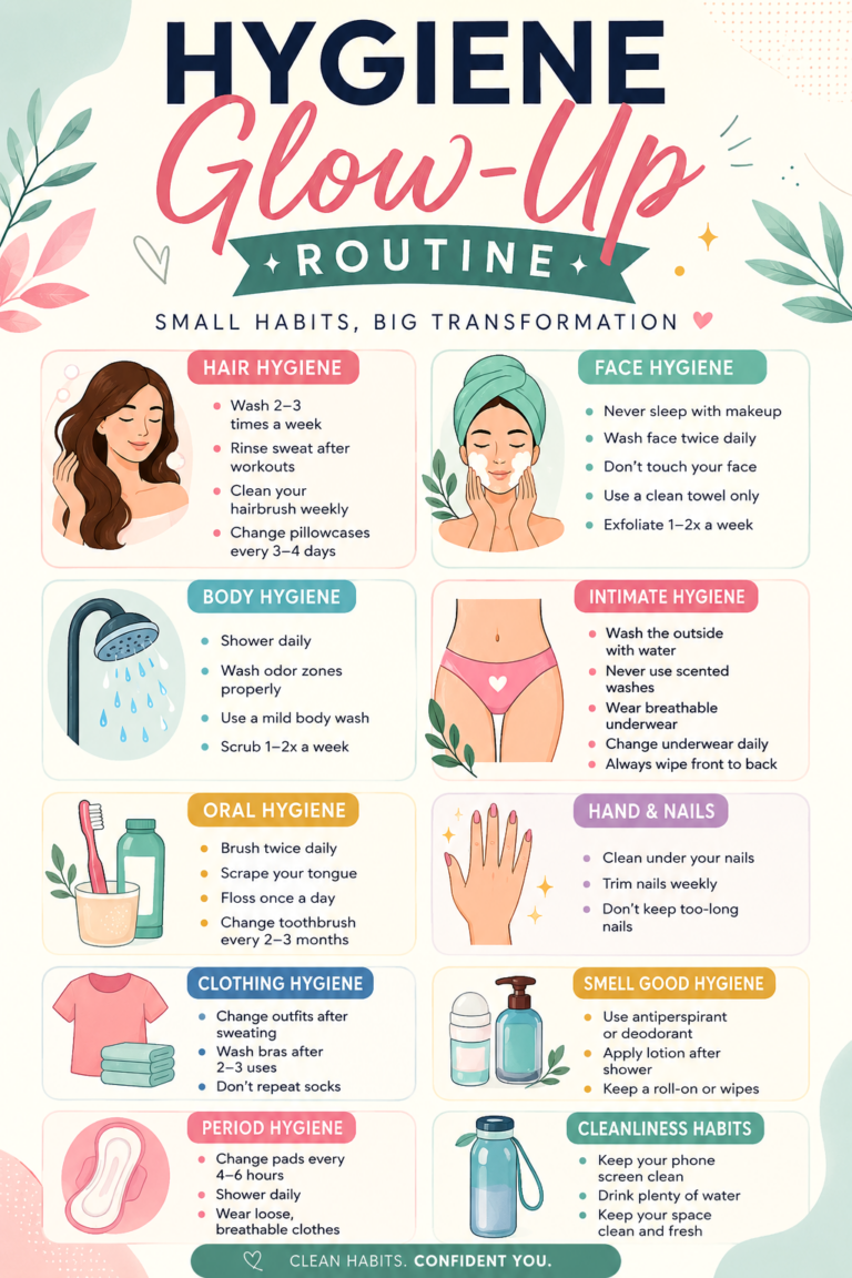 Hygiene Glow-Up Routine 10 Daily Habits for Better Health, Skin  Confidence