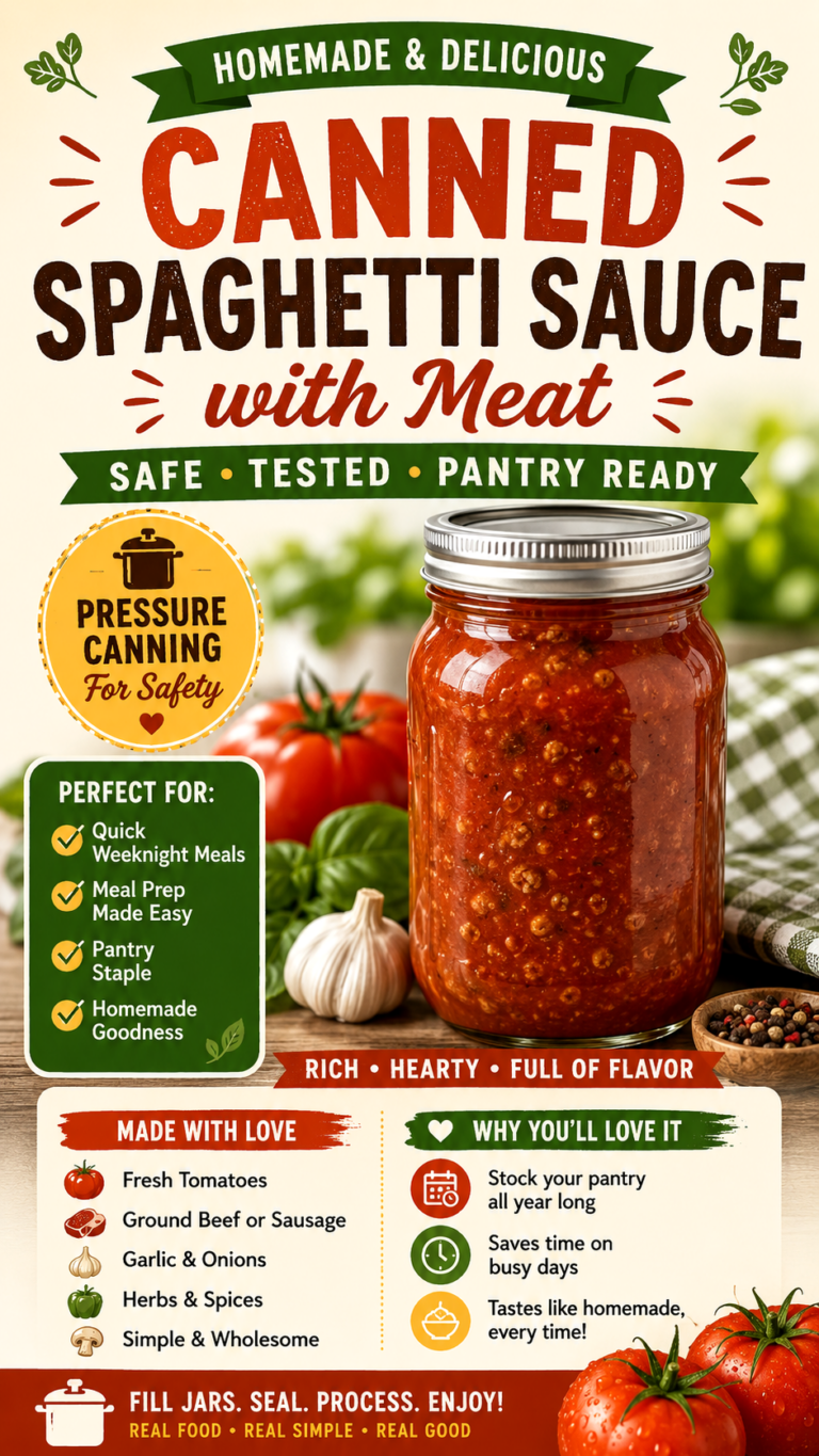 Safe Canning Spaghetti Sauce With Meat Recipe  Pressure Canning Guide  Tips